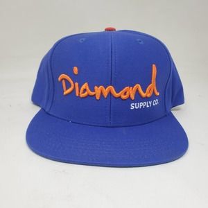 Diamond Supply Co O.G Script Snapback Blue & Orange